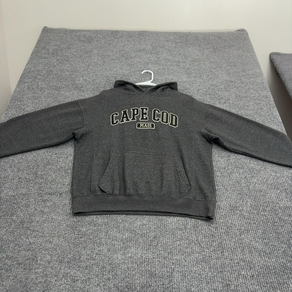 Cape Cod Cape Cod Sweatshirt Company Hoodie Mens M Grey Cotton Blend Souvenir